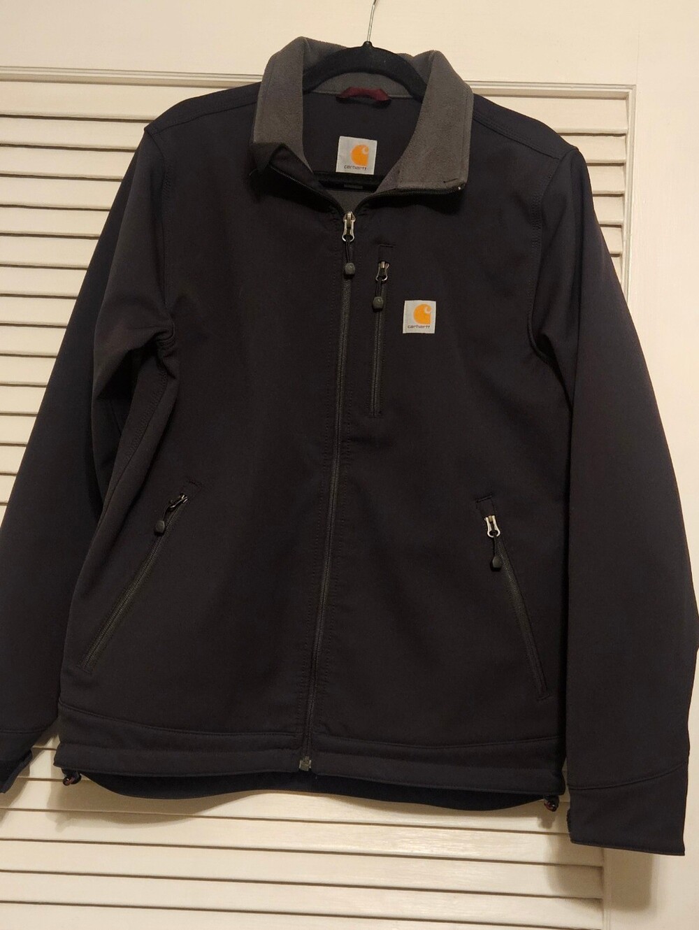 Carhartt Men's Black Softshell Zip Jacket SIZE M/L